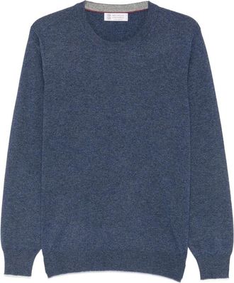 Brunello Cucinelli Crew-neck Long-sleeve Sweater