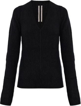 Rick Owens Cashmere Sweater - Dames - Cashmere truien - Zwart - XS - Kasjmier - Truien & Vesten