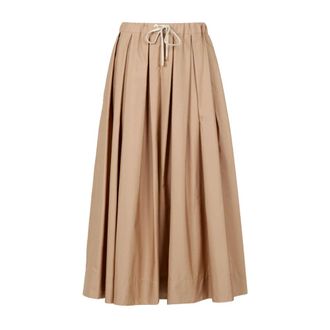 Max Mara Dames, Rokken, Bruin, Maat: S Katoen