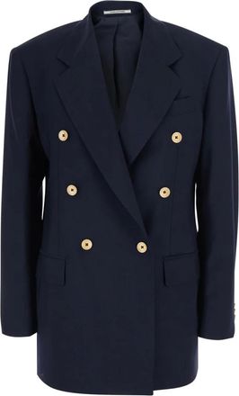 Tagliatore Jassen, Dames, Blauw, XS, Leer, Lorelei Blazer