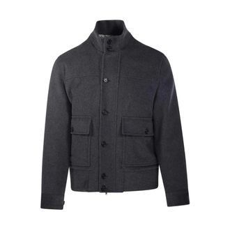 Lardini 940 Jas - Heren - Jassen - Grijs - Maat: L Wol