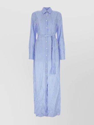 Prada striped silk shirt dress