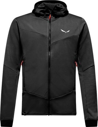 Salewa Sella Crevasse Hooded Jacket Fleecejacke für Herren | schwarz