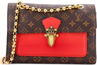 Louis Vuitton Victoire Handbag Monogram Canvas and Leather shoulder bag - Bruin