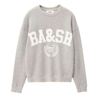 BA&SH Benjamin Sweatshirt - Dames - Sweatshirts & Hoodies - Grijs - Maat: M Katoen
