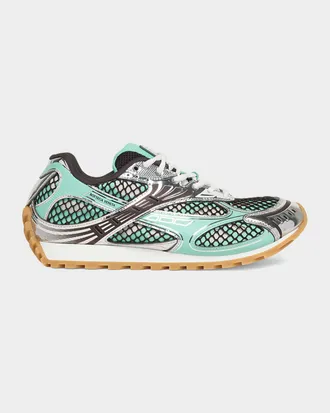 Bottega Veneta Men & apos;s Orbit Technical Fishnet Sneakers