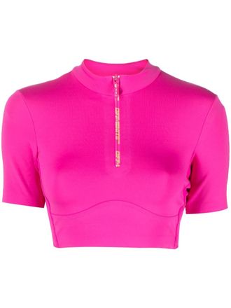 Off-white Cropped T-shirt - Roze