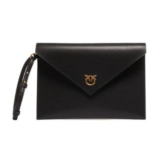 Pinko Zwarte tassen voor een stijlvolle uitstraling - Dames - Clutches - Zwart - ONE Size - Tassen