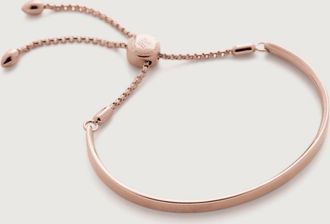 Monica Vinader Fiji Friendship Bracelet, Rose Gold Vermeil on Silver