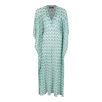 Missoni Beachwear, female, Multicolor, Size: S Long Caftan Cover-Up