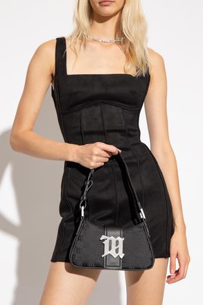 Misbhv Shoulder Bag With Monogram, Womens, Black
