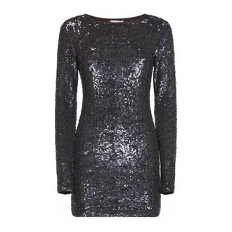 P.A.R.O.S.H. P.a.r.o.s.h., Kleedjes, Dames, Bruin, XS, Pailletten, Jurken met pailletten