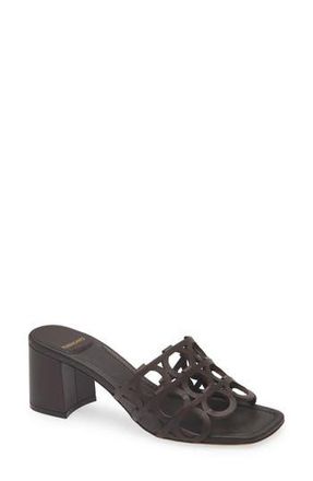 Ferragamo Abili T-Strap Sandal in Chocolate at Nordstrom Rack, Size 10