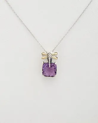 Phillip Gavriel 18K & Silver Amethyst Necklace