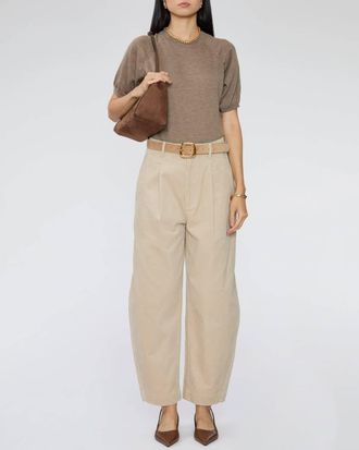 SPRWMN Short Sleeve Raglan T-Shirt In Truffle