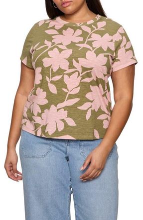 Sanctuary The Perfect T-Shirt in Pink Silhouette at Nordstrom, Size 1X