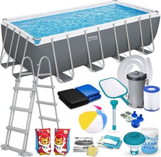 OEM Piscina De Jard&iacute;n Con Estructura De 488 X 244 X 122 Cm 17 En 1 Bestway 56670