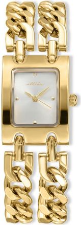 Ettika Thick Chain Bracelet Watch in Vanilla And Gold at Nordstrom Rack