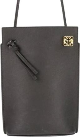 Loewe Pre-owned Cross Body Bags, female, Black, Size: ONE SIZE Pre-owned Phone Wallet