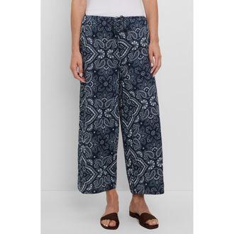 Michael Stars Elara Drawstring Waist Pants in Nocturnal Bandana at Nordstrom, Size X-Small