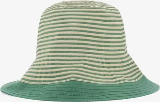 Grevi Gestreifter Cloche-Hut aus Grosgrain