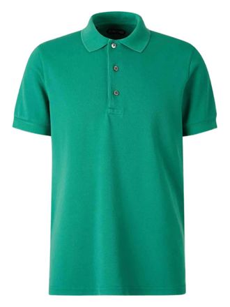 Tom Ford ribbed short-sleeve polo shirt - Green