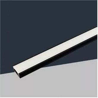 Trade Shop Trade Shop - 10pz Profilo In Alluminio Per Soffitto Con Copertura Opaca 2mt Striscia Led Nero Al-03n - Negro