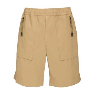 Moncler Casual Shorts, male, Beige, Size: S Casual Shorts