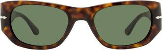 Persol PO3307S Tortoiseshell Acetate Rectangle Sunglasses - Brown