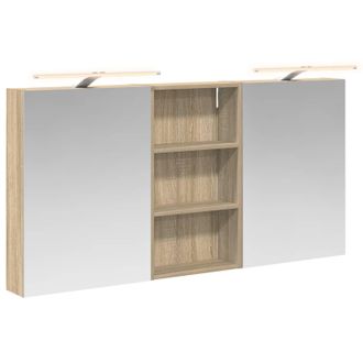 vidaXL Juego De Muebles De Ba&ntilde;o Con Estante 3 Pcs 140 X 14,5 X 70 Cm Vidaxl