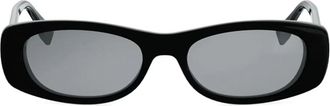 Fendi Ff Squared Black Oval Sunglasses