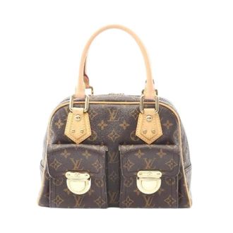 Louis Vuitton Pre-owned Handbags, female, Brown, Size: ONE SIZE Pre-owned Manhattan PM Monogram Handbag