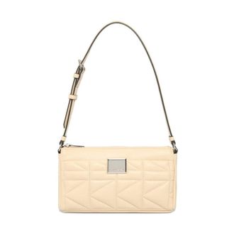 Karl Lagerfeld Shoulder Bags, female, Beige, Size: ONE SIZE Shoulder Kuilt S