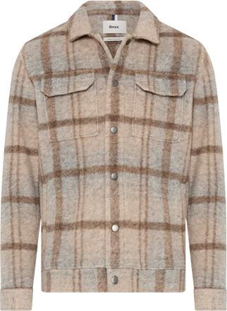 Brax Style Santiago Overshirt - - Jackets - Uomo - Beige - 4XL