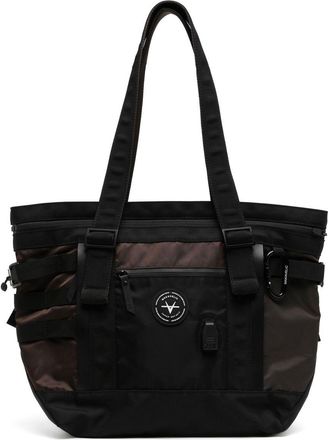 Makavelic contrasting-panel strap-detail tote bag - men - Nylon - OS - Black