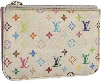 Louis Vuitton Pre-owned Canvas Portemonnee - Dames - Vintage Accessoires - Wit - ONE Size - Vintage