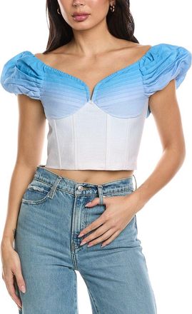 Allison Clemence Linen-Blend Top