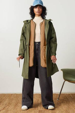 Levi's Parka 3 en 1 Crawford - Mujer - S - Verde / Army Green