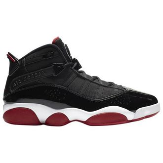 Nike Jordan Mens 6 Rings - Shoes Black/Varsity Red/White Size 10.5
