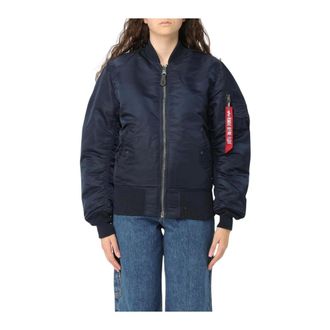 Alpha Industries Alpha Industries, Bomber Jackets, female, Blue, Size: XS MA1 Bomber Jacket Classic