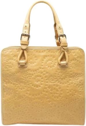 Celine Pre-owned Vintage Tote Bag - Dames - Vintage Shopper - Beige - ONE Size - Leer - Vintage