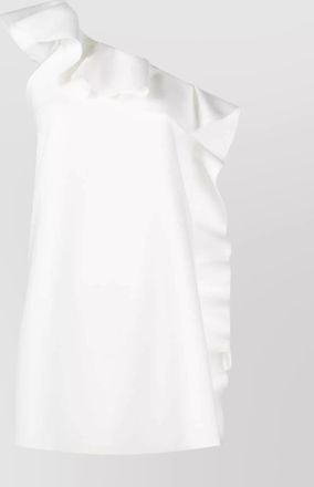 Msgm asymmetric one-shoulder mini dress ruffle detail