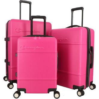 Champion 3-Piece Journey Spinner Luggage Set in Very Berry at Nordstrom Rack