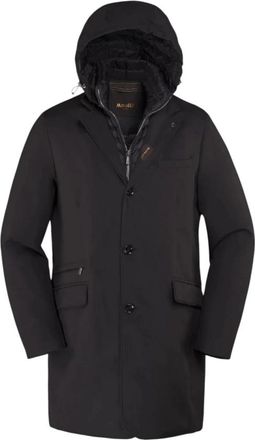 Moorer Stijlvolle Jas voor Mannen - Heren - Parka Jassen - Zwart - XL - Jassen