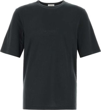 Saint Laurent Charcoal Cotton T Shirt