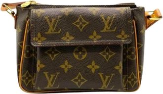 Louis Vuitton Pre-owned Monogram Shoulder Bag - Dames - Vintage Schoudertas - Bruin - ONE Size - Vintage