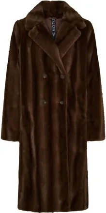 Notyz Notyz, Jassen, Dames, Bruin, XS, Double-Breasted Coats