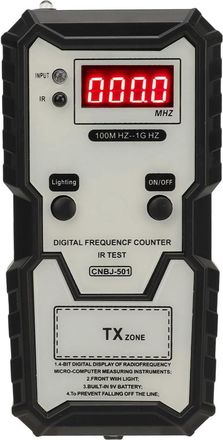 OEM Comprobador De Frecuencia De Llavero Con Pantalla Digital De Alta Precisi&oacute;n: Detecci&oacute;n De Se&ntilde;al Infrarroja Precisa Y Fiable, De 100 Mhz A 1 Ghz