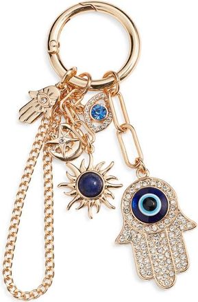 Chelsea28 Evil Eye Bag Charm in Blue Multi- Gold at Nordstrom