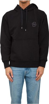 HUGO BOSS Hombre, Sudaderas, Negro, Talla: M